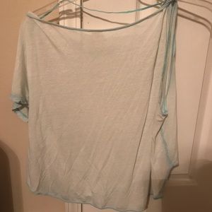 Free People light blue one shoulder tee!